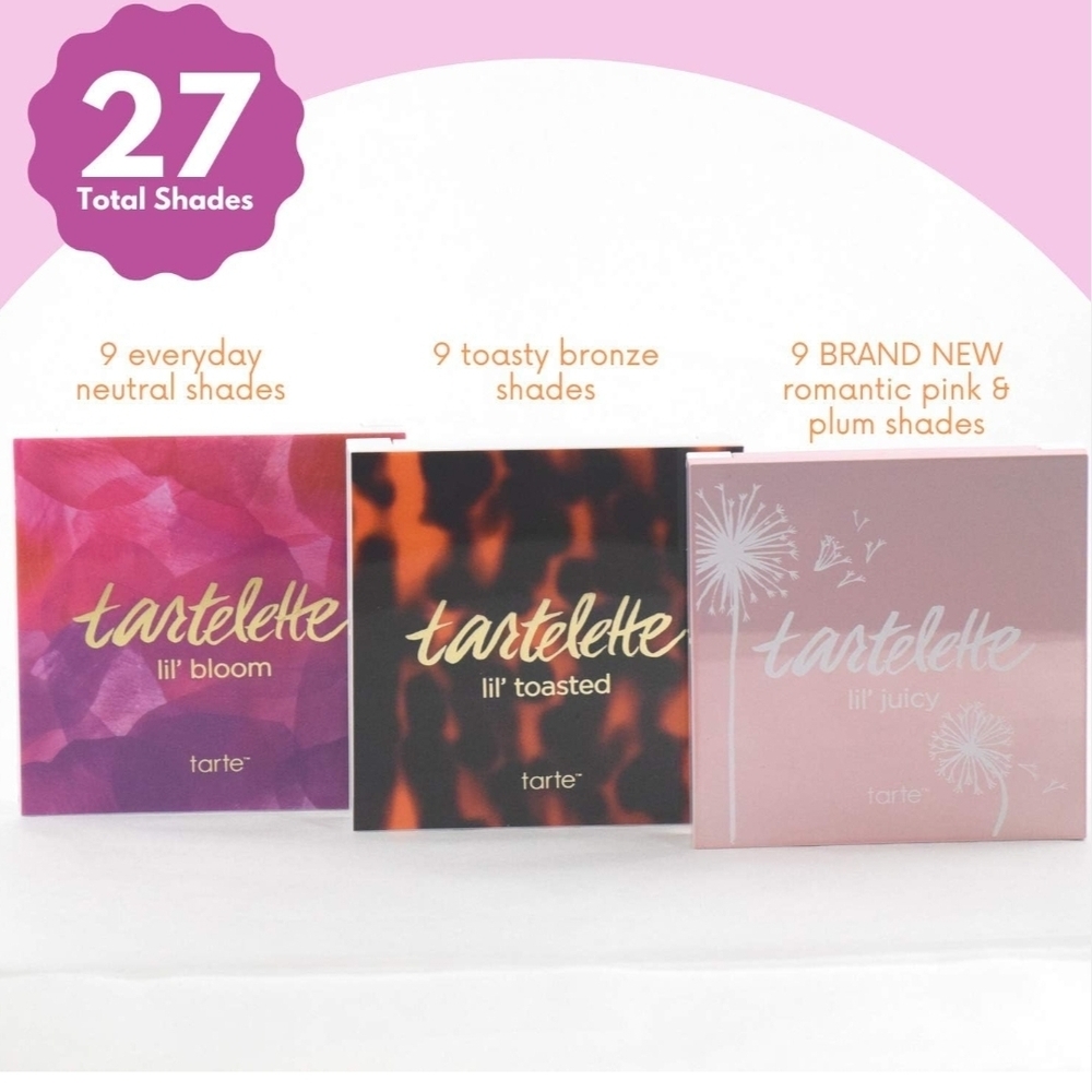 3 Tarte Tartelette Eyeshadow Palettes Bundle!!